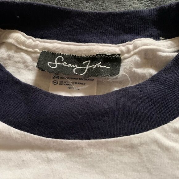 Vintage SEAN JEAN VOTE OR DIE RINGER T SHIRT SZ xl SUPREME KITH PALACE ELECTION - Picture 6 of 6